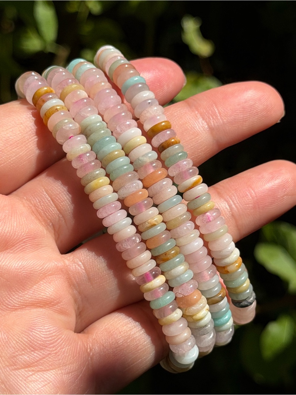 8mm Multi-Color Stackable Crystal Bead Bracelet 2169